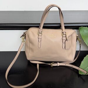 Coach Beige Leather Handbag